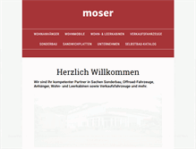 Tablet Screenshot of moser-fahrzeugbau.de